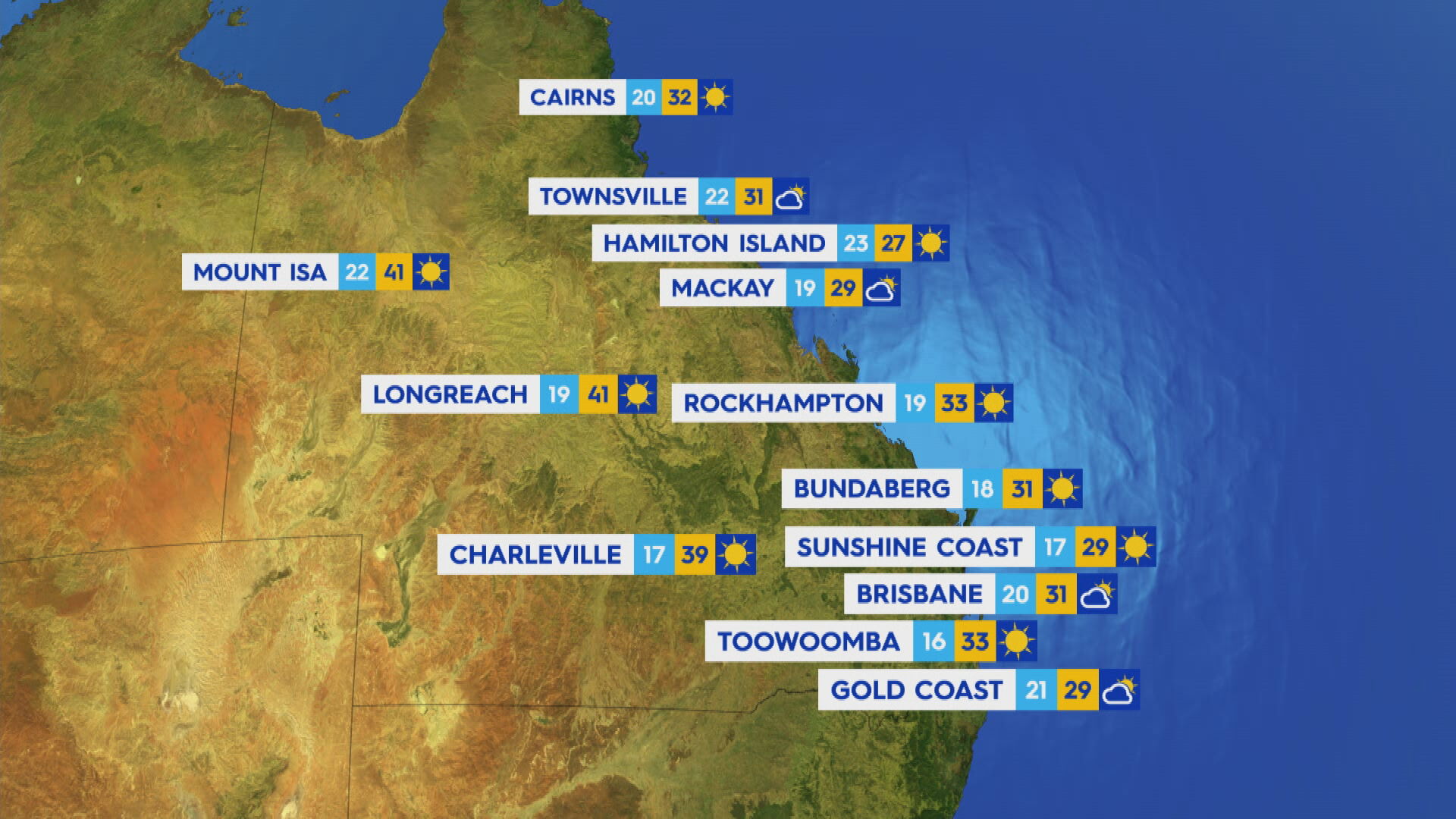 National weather forecast for Wednesday October 25